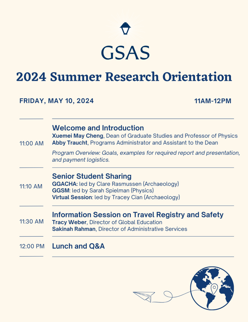 2024 GSAS Summer Research Orientation Draft 2