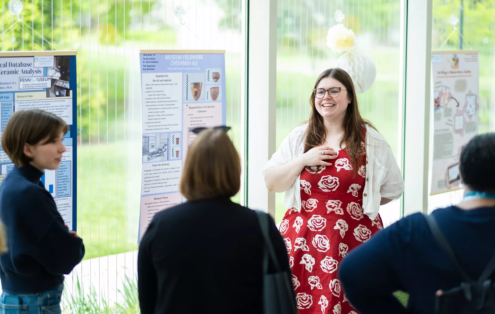 Students at the Praxis Poster Session