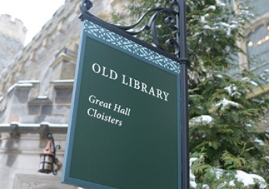 Old Library Sign