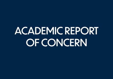 student success - faculty feature - academic report of concern