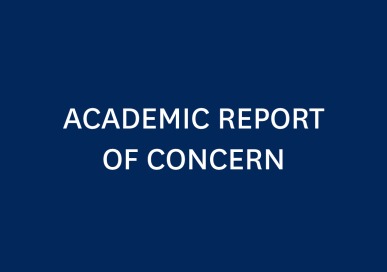 student success - feature - academic report of concern