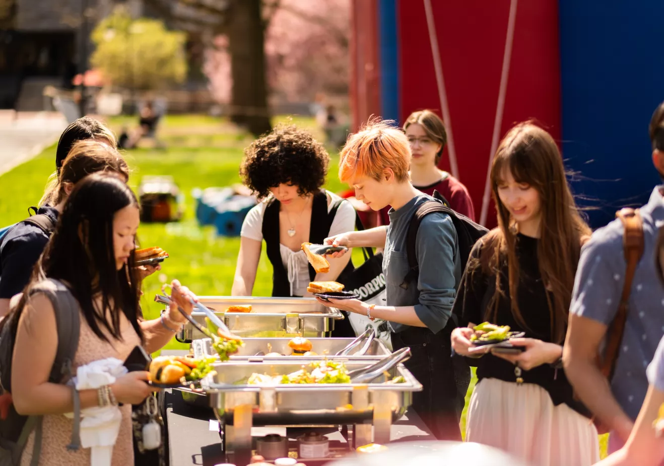 Students at a Pop-Up