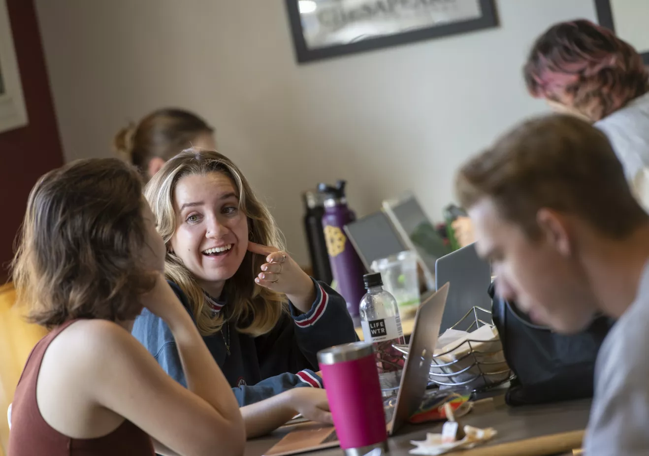 Students at a table in UnCommon