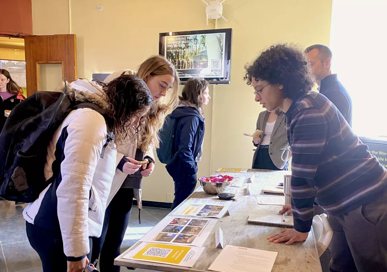 students meet with representatives from MBB