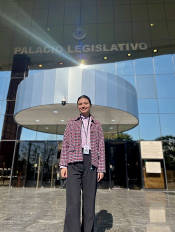 Sofía Díaz at the National Congress of Paraguay