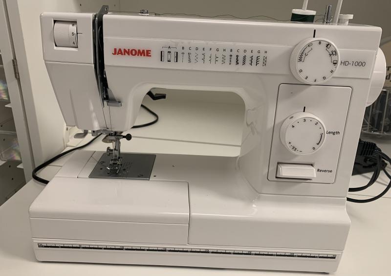 Janome sewing machine in the Maker2 space.
