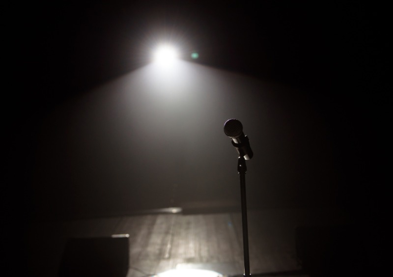 Mic in the spotlight