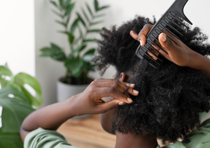 Afro Hair stock