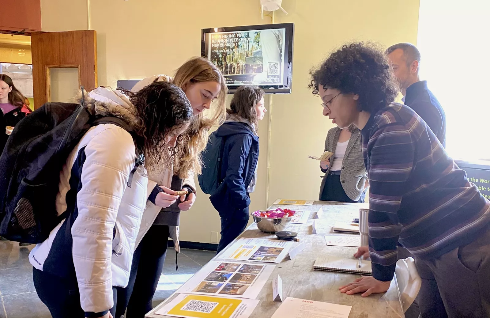 students meet with representatives from MBB