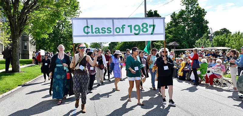 Photo of Annalisa Crannell at Reunion. 