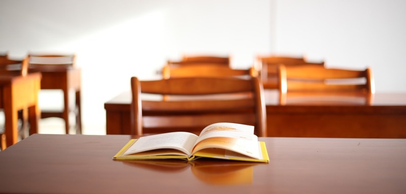 Classroom and book