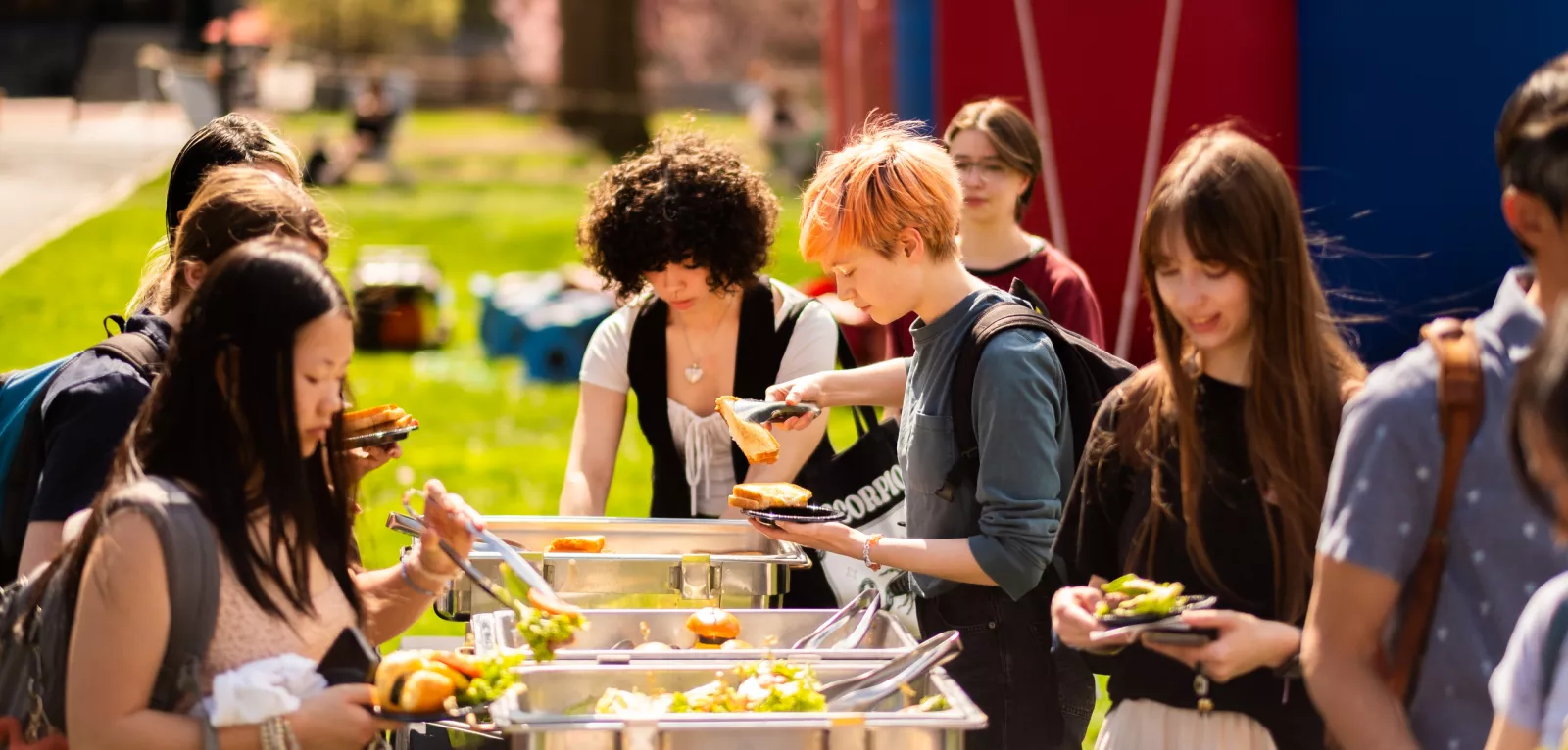 Students at a Pop-Up