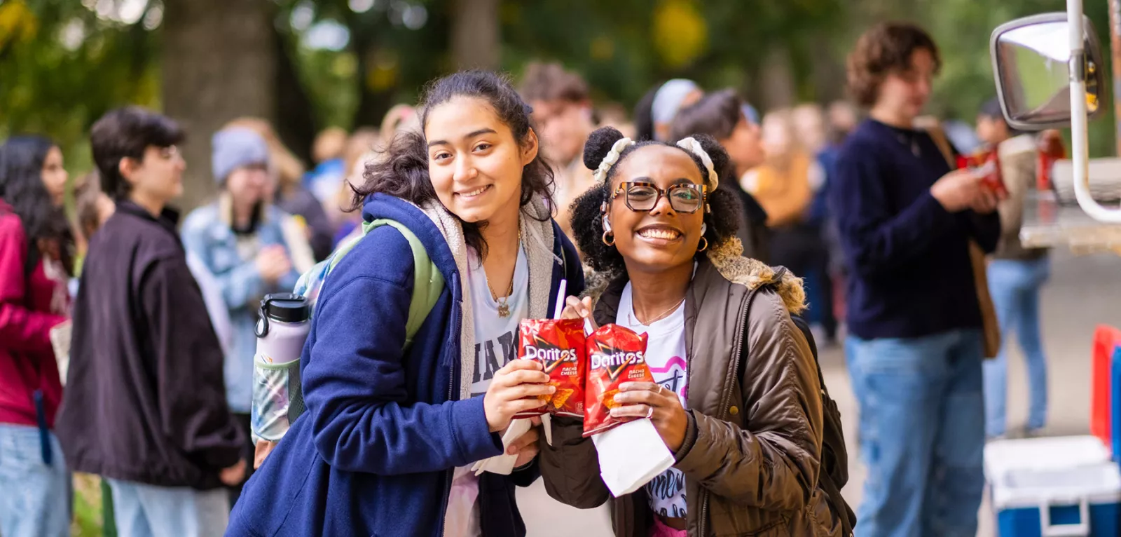 Students at event