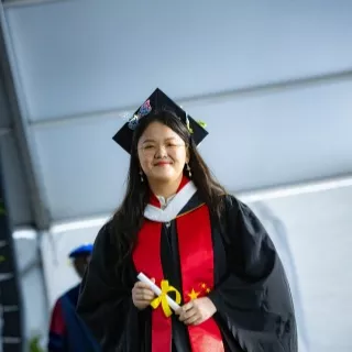 Christine Yang at Commencement