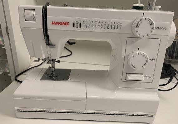 Janome sewing machine in the Maker2 space.