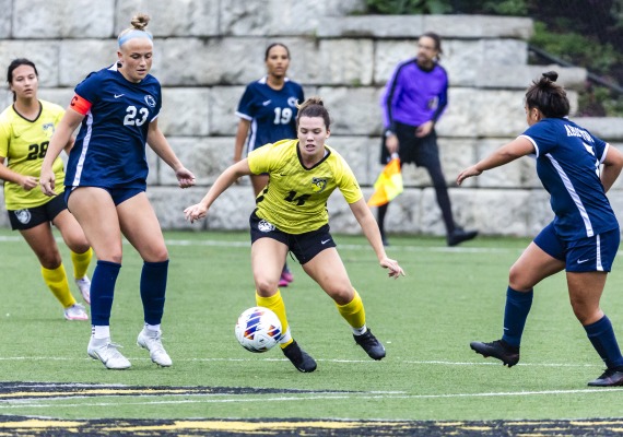 Sophia Kearns playing soccer