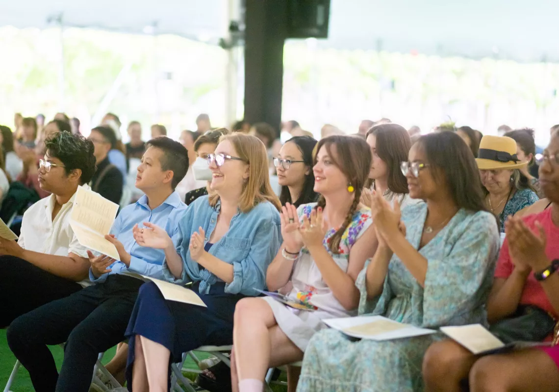 BMC students attending awards ceremony