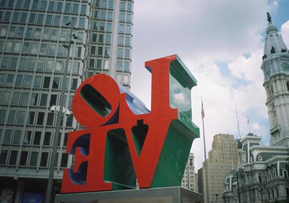 Philadelphia LOVE Park Sign