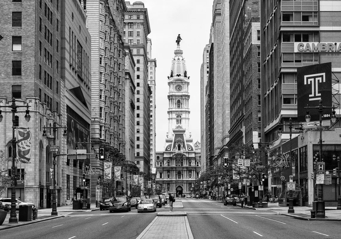 Philadelphia Broad Street BW