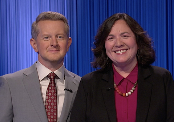 Kiki Jamieson and Ken Jennings Jeopardy