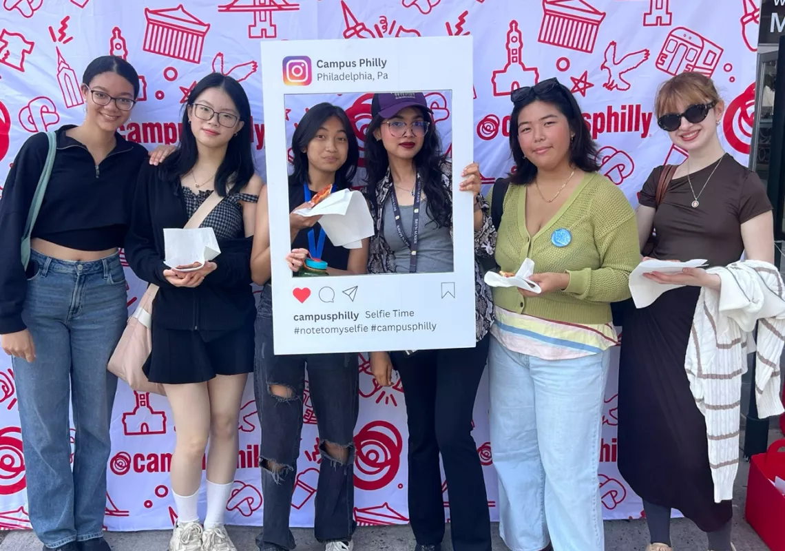 Students at College Fest in Philly