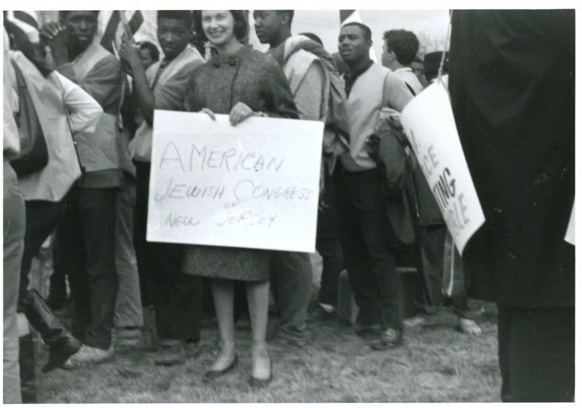 Jackie Levine at the Selma March.