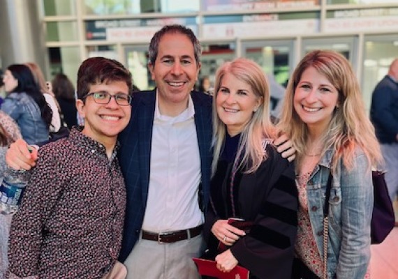 Nina Rosenthal and family at her graduation from Temple Law School.