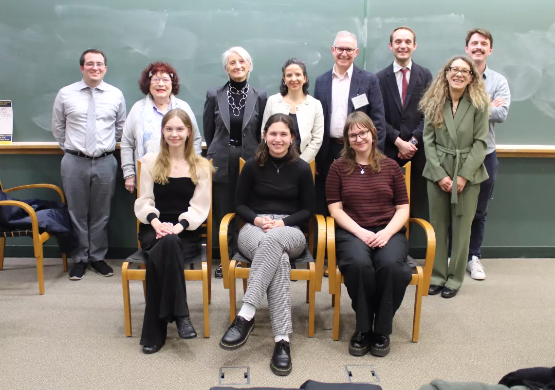 a group photo of the Italian faculty