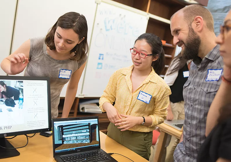 Elia Anagnostou and Arianna Li at the Digital Scholarship Student Symposium