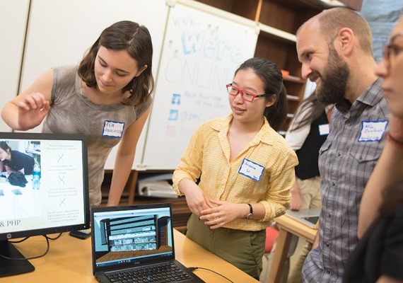 Elia Anagnostou and Arianna Li  at the Digital Scholarship Student Symposium