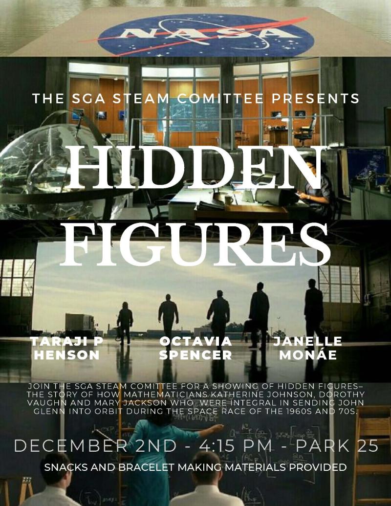 S.TEAM Hidden Figures Event Poster