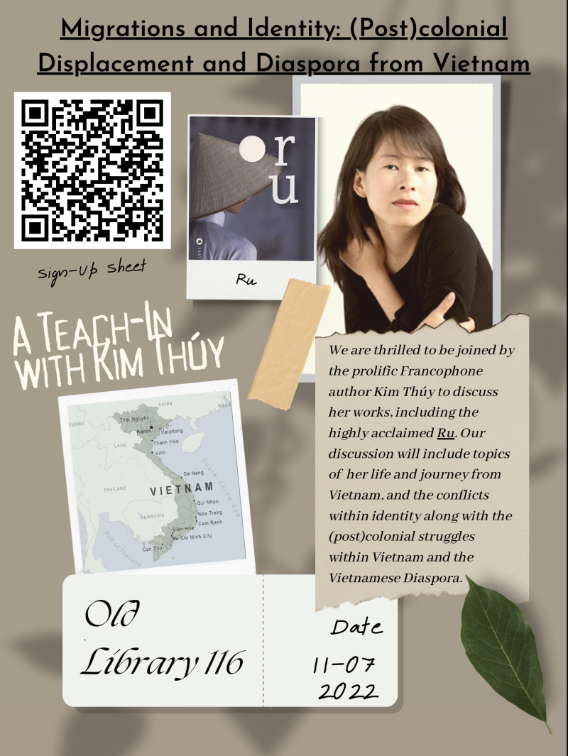 Teach-In: Migration, Identity, and Postcolonial Vietnamese Displacement/Diaspora poster