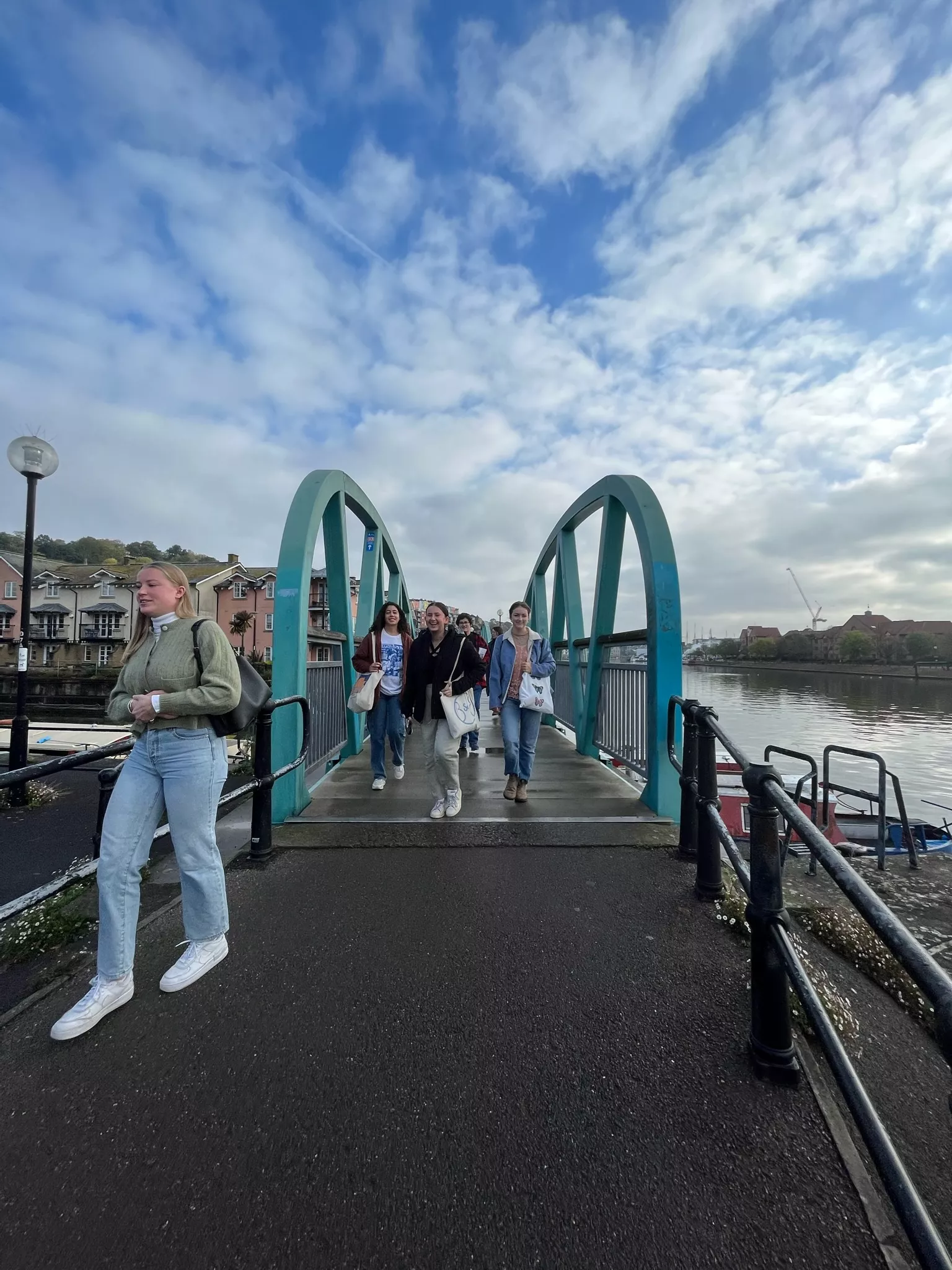 On our last day in the UK, our lovely guide Flo led us over to the Bristol Archives via the River Avon. (Photo Credit: Helen Christ)