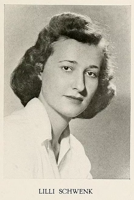 Yearbook photo of Lilli Schwenk '42