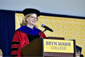 Wendy Raymond, President of Haverford College at Inauguration