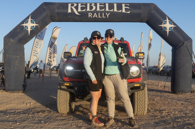 Benyo and Wright at the Rebelle Rally. Photo by Ernesto Araiza.