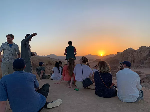 Sunset in Wadi Rum