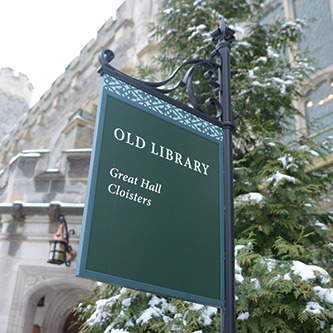 Old Library Sign