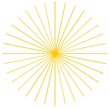 design - graphics - light rays - sunburst