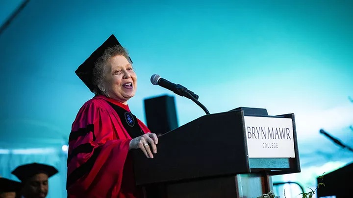 Mary Osirim speaking at Commencement 2022