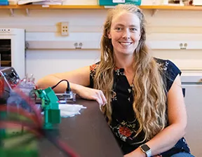 Portrait of Ashlee Plummer in a lab